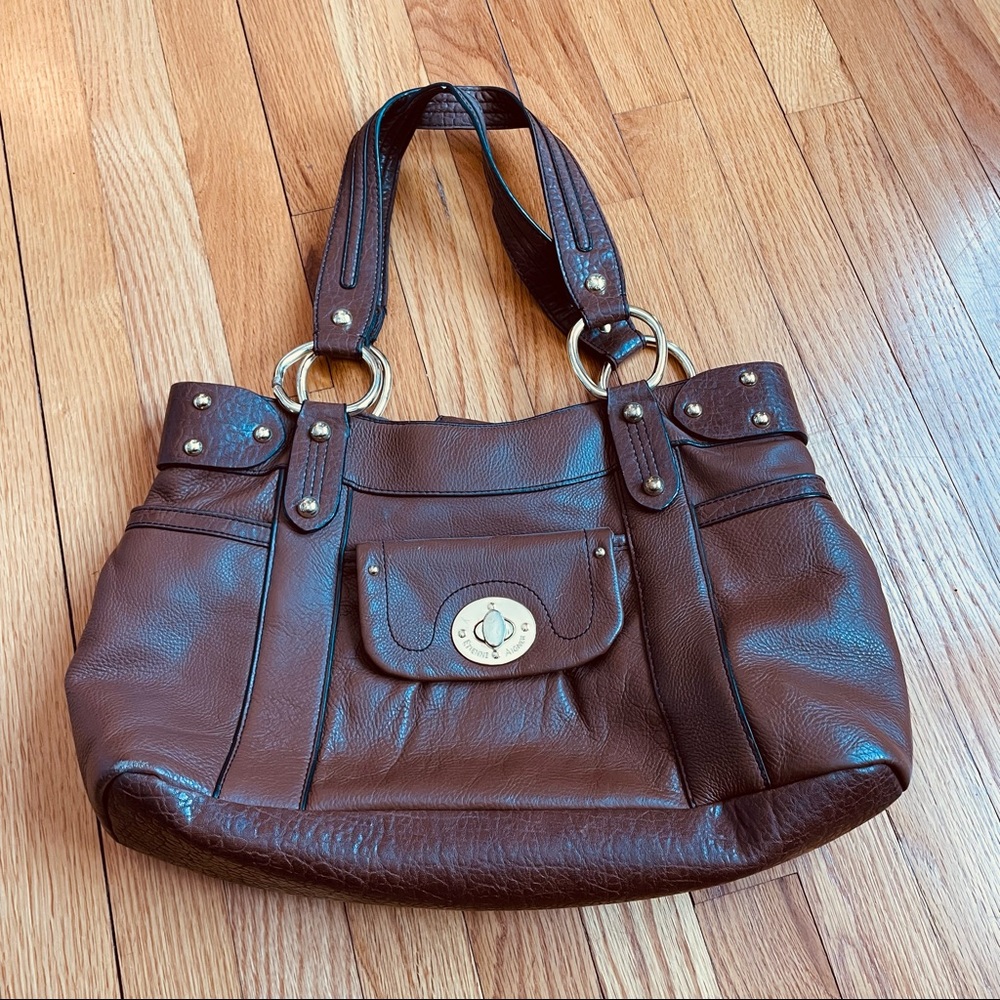 Etienne Aigner Brown Leather Purse Shoulder Handbag